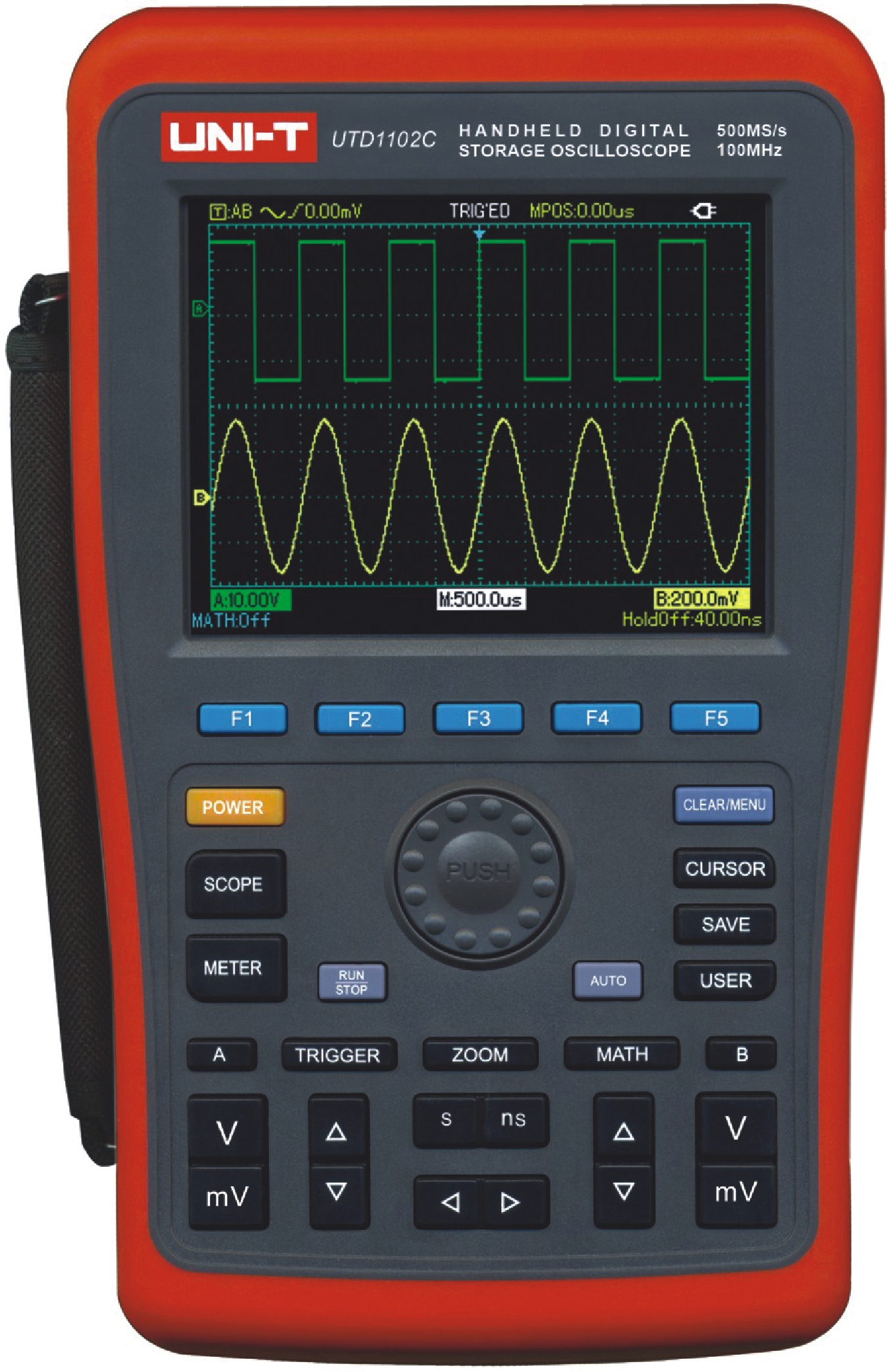 UTD4304C Oscilloscope numérique 4 canaux 300 MHz - Dali-KeyElectronics